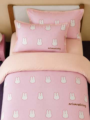 Sweet Bunny Brushed Cotton Girls Bedding Set
