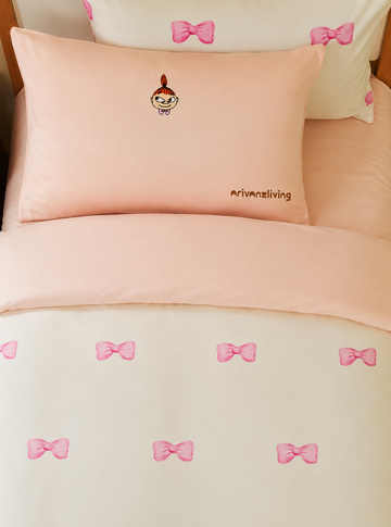 Pretty Bow Cotton Sateen Girls Bedding Set
