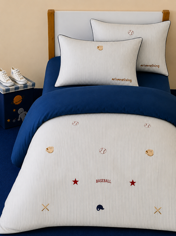 Baseball Hero Cotton Boys Bedding Set