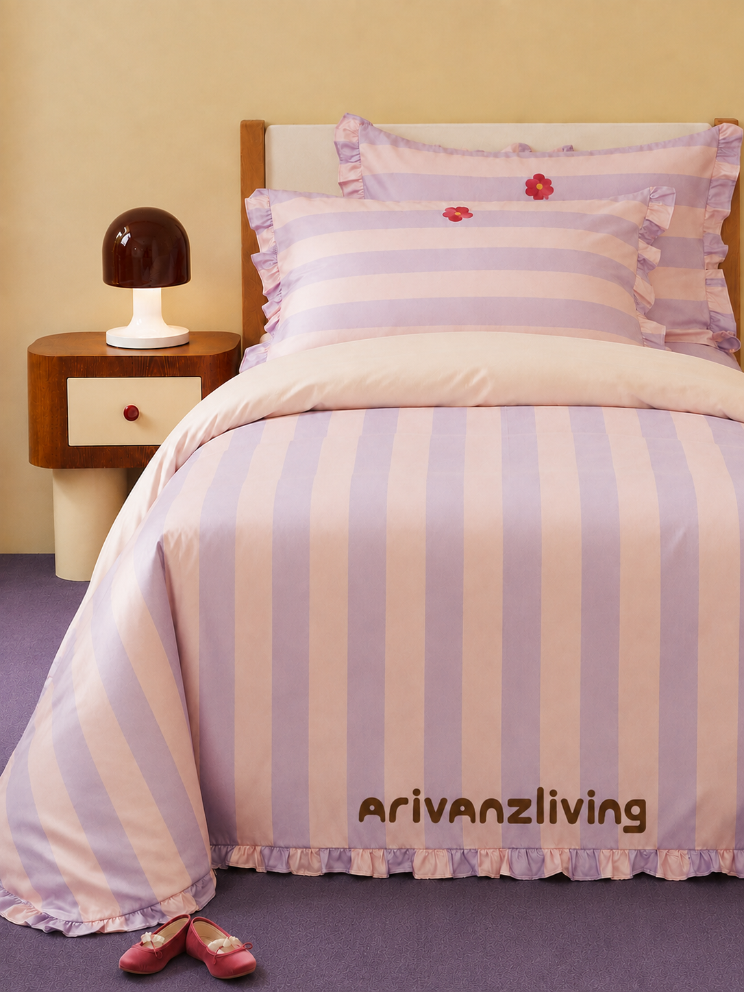 Garden Party Ruffle Cotton Kids Bedding Set